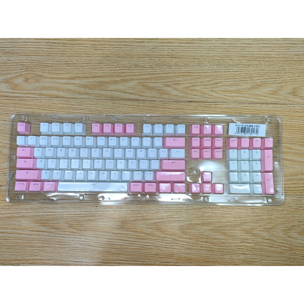 KEYCAPS PBT MIX WARNA Translucent OEM Profile 104 Keys ( Tembus LED )