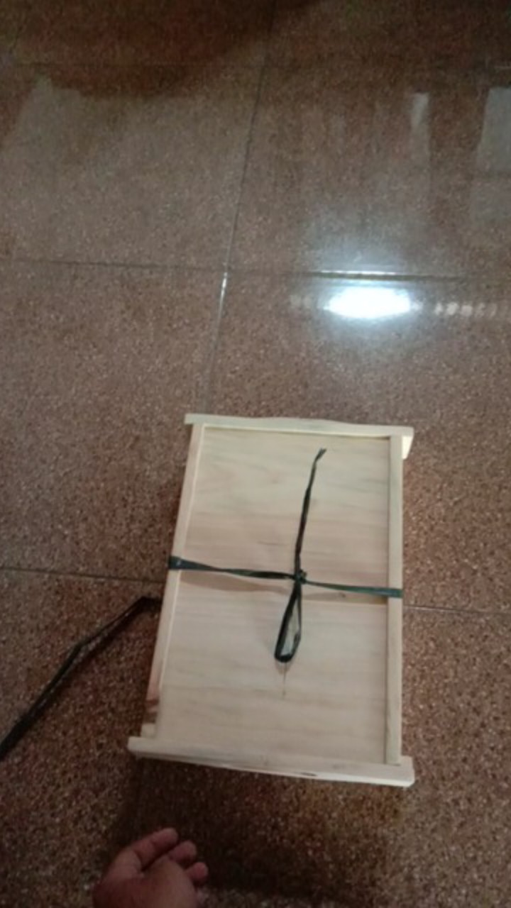 (np05) Nampan Bambu S Oval Datar 32 X 22 Cm