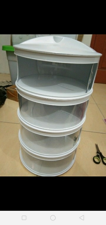 Rak Penyimpanan Makanan 4 Susun Tingkat Tudung Saji Tutup Food Cover