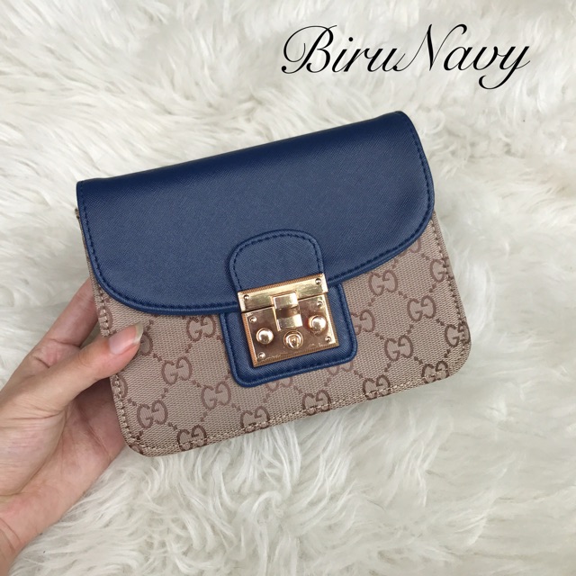 SALE TAS selempang GU—CI PADLOCK MINI IMPORT