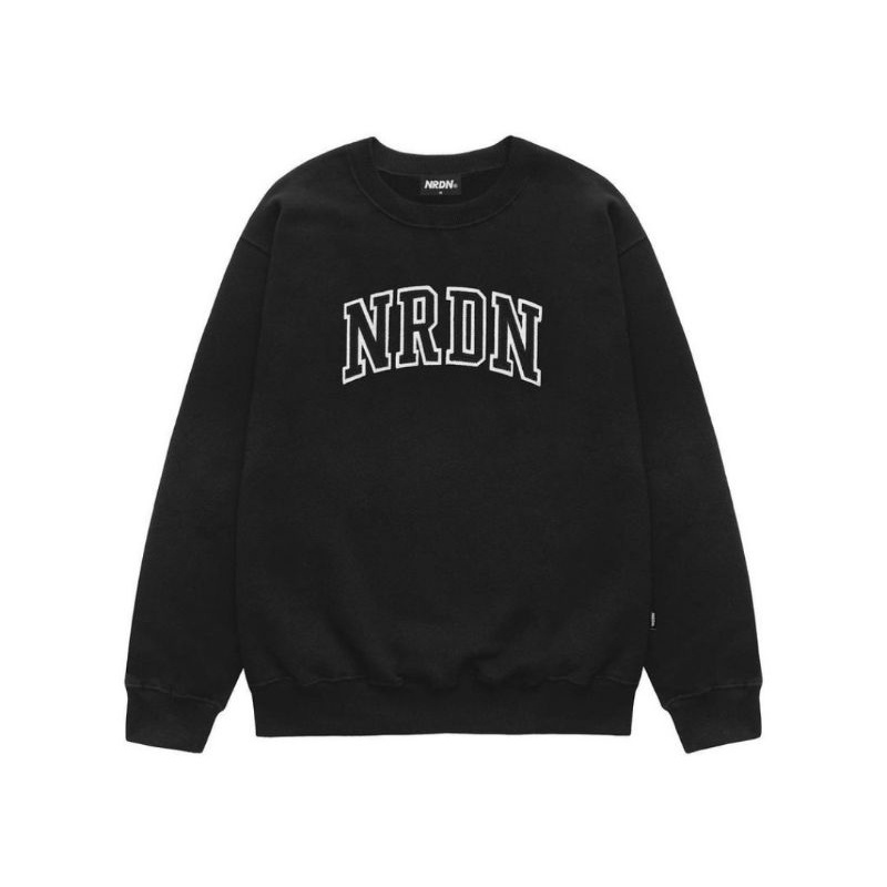 Jaket Crewneck NRDN black-abu