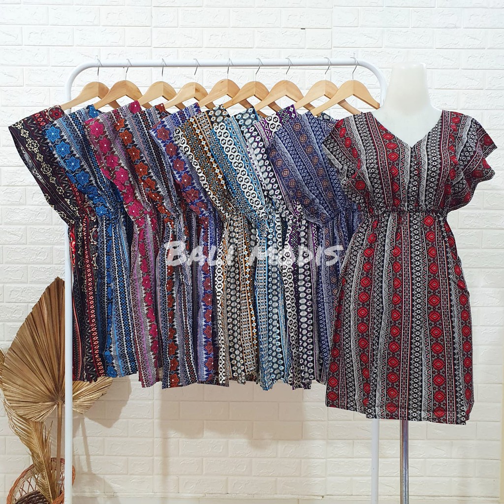 DASTER MANOHARA PENDEK MOTIF BATIK DRESS BALI