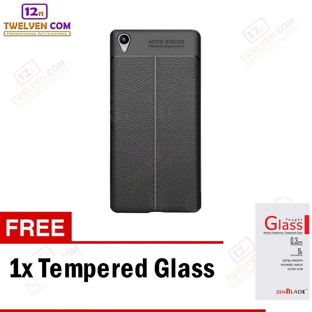 Case Auto Focus Softcase Casing for Oppo A37 / Neo 9 - Hitam + Free Tempered Glass