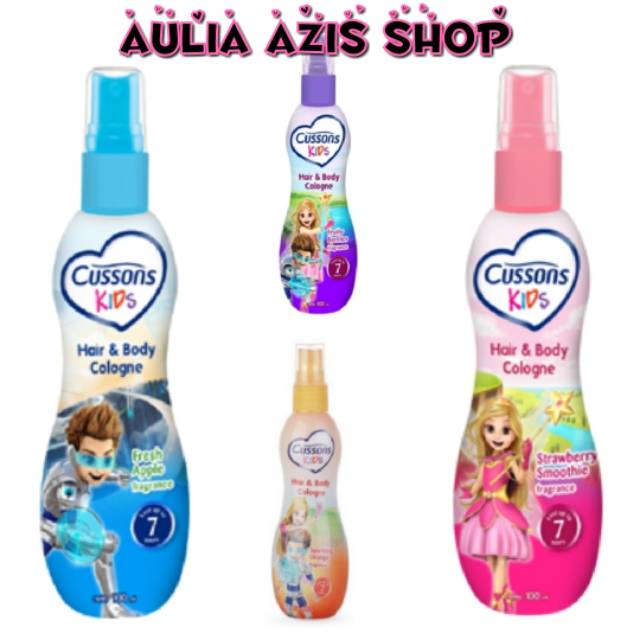 Original Cussons Kids Hair Body Cologne Spray 100ml Shopee