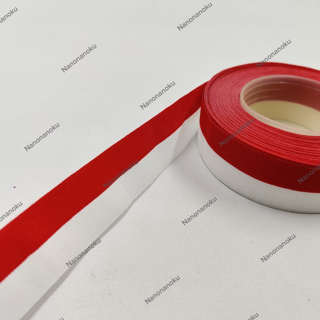 Pita Merah Putih Bendera (1/2 - 1 - 2 inci) ±25 yard