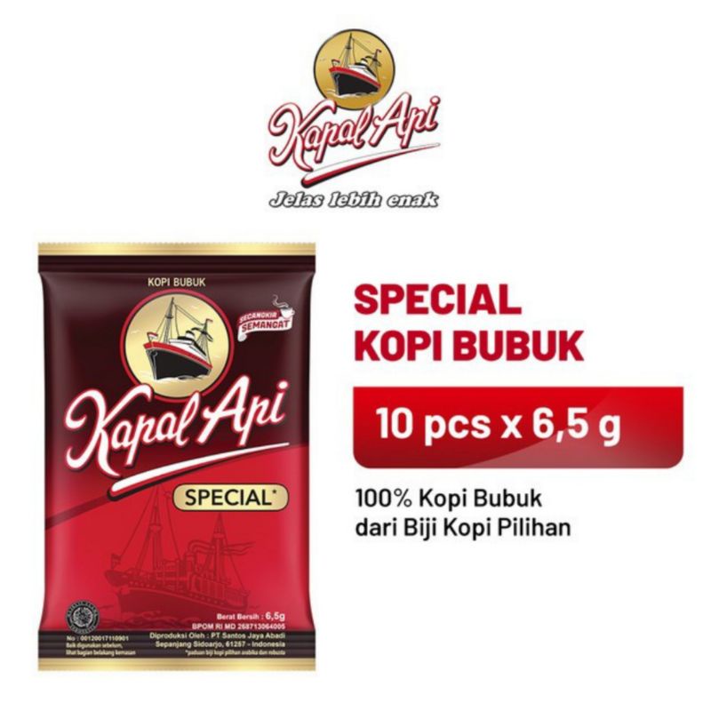 

KAPAL API SPECIAL Merah 6.5gr/Kapal Api Kecil Renteng/Kapal Api Mini