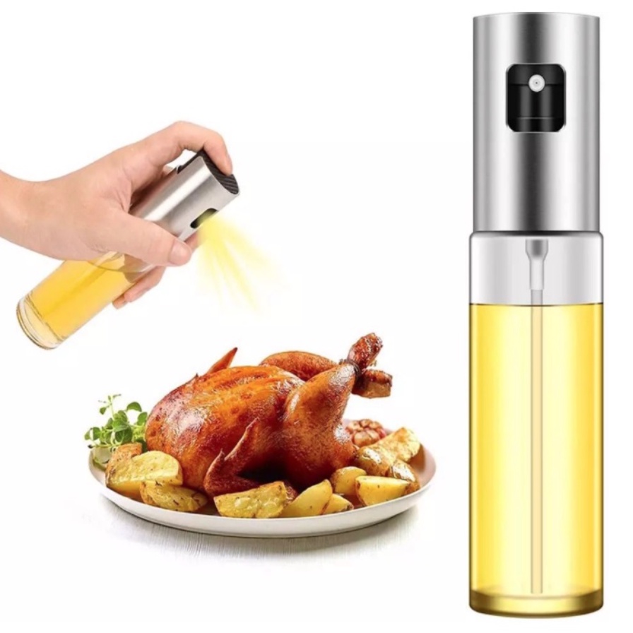 Botol Spray Minyak Dapur 100ml Bisa Untuk Kecap Asin Dan Bumbu Stainless Steel Botol Spray Pump Olive Oil