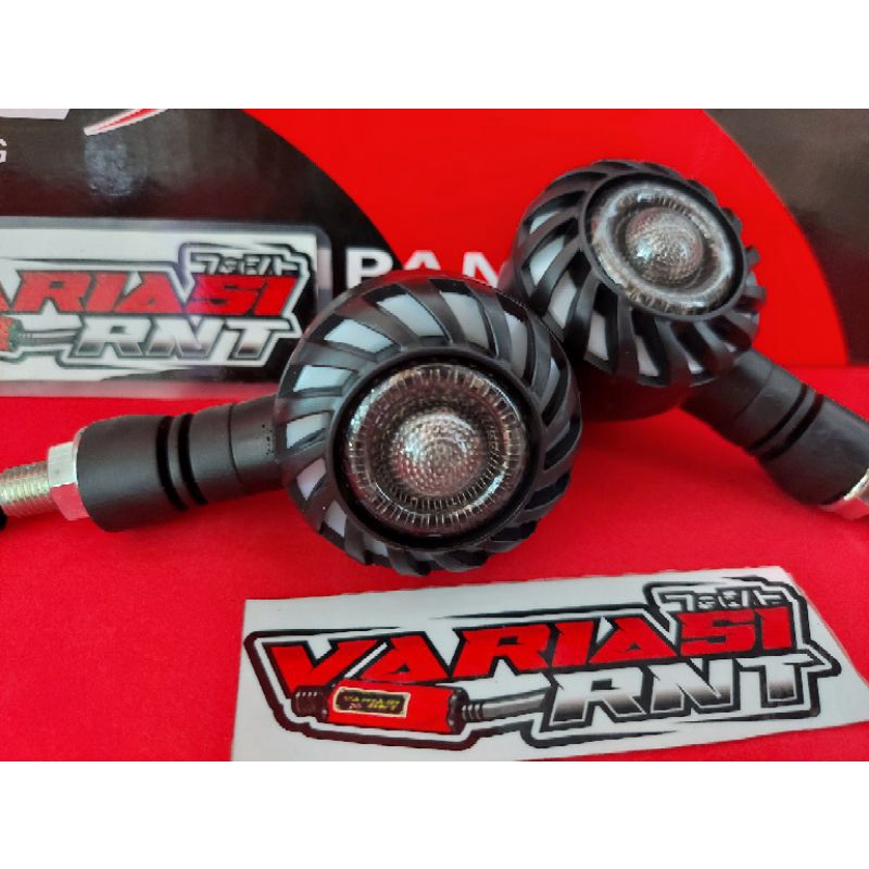 2pcs Lampu Sein Motor Variasi Bulat Sen