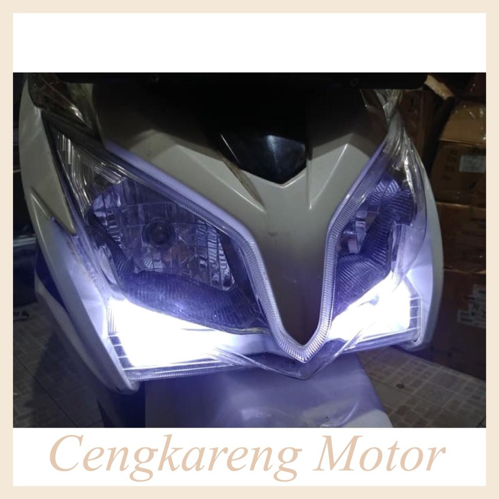 Lampu Senja Led Vario 125 Old Nmax Aerox Crystal Putih Terang 2 Pcs