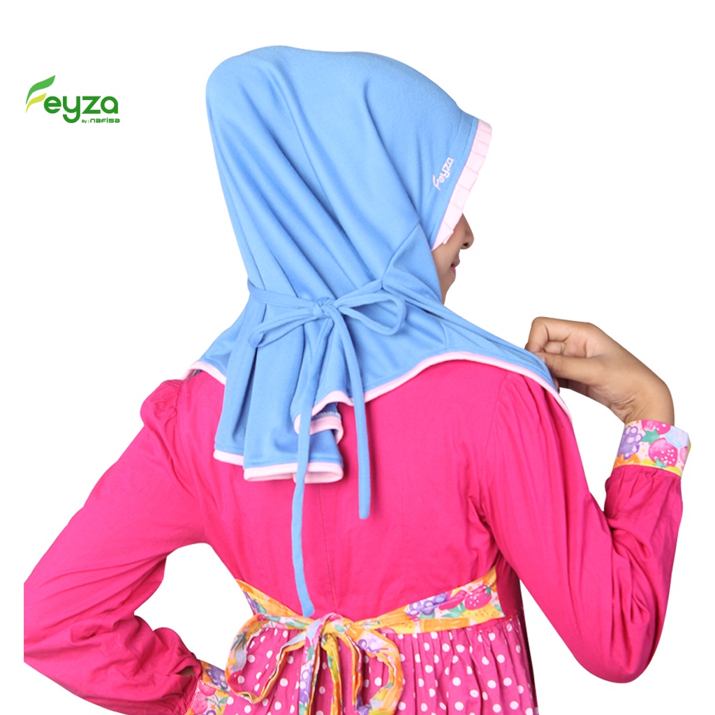 Nafisa Feyza Wilda - Jilbab Anak Bergo Instan Bahan Kaos Usia 7-9 tahun