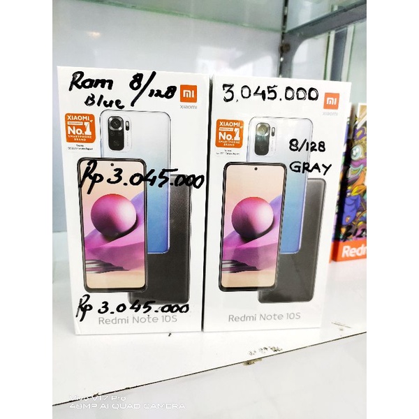 xiaomi redmi note 10s ram 8/128 garansi resmi tam