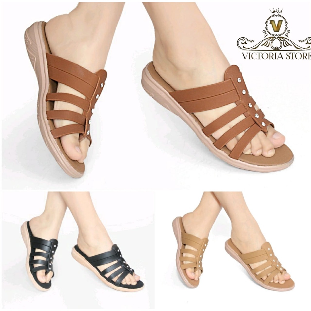 Sendal Wanita Wedges Kekinian Terbaru Murah Sandal Wedges Wanita Kekinian