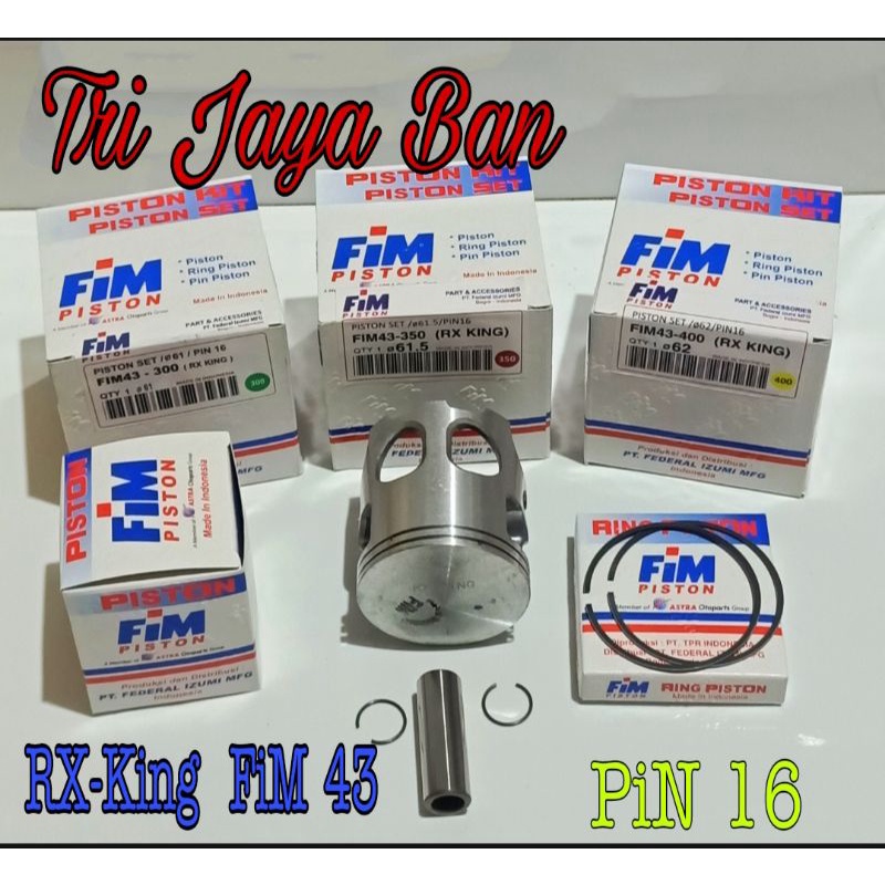 Piston Kit /Ring Seher FiM 43.. RX-king /OS STD--400  (PiN 16 )-4