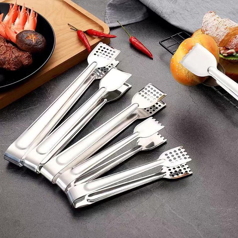 Klip Penjepit Makanan Bahan Stainless Steel Anti Slip Untuk BBQ