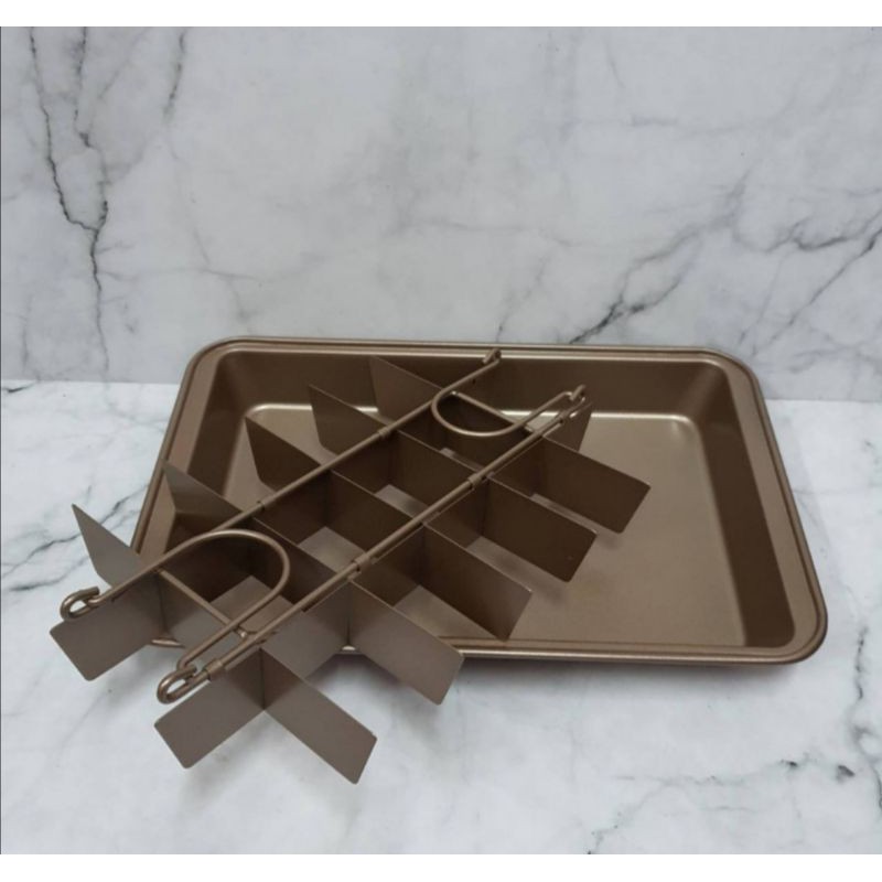 Loyang Brownie Pan non stick Baking pan anti Lengket