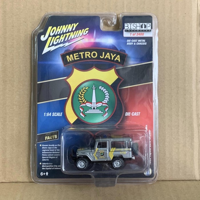 Johnny Lightning Bishop 1980 Toyota Land Cruiser Polda Metro Jaya