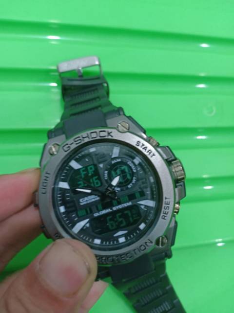 COD ( Bayar Tujuan ) Jam Tangan Pria Sporty Casio G-Shock GST-8600 Kepala Metal Besi Black Series