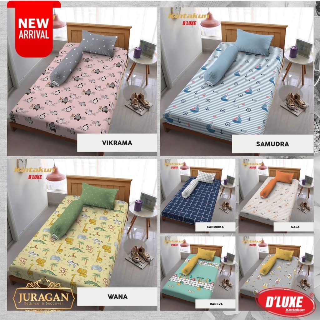 Sprei Kintakun Single 100x200 90x200 80x200 Seprei D'LUXE Motif Kartun 3D Anak Terlaris