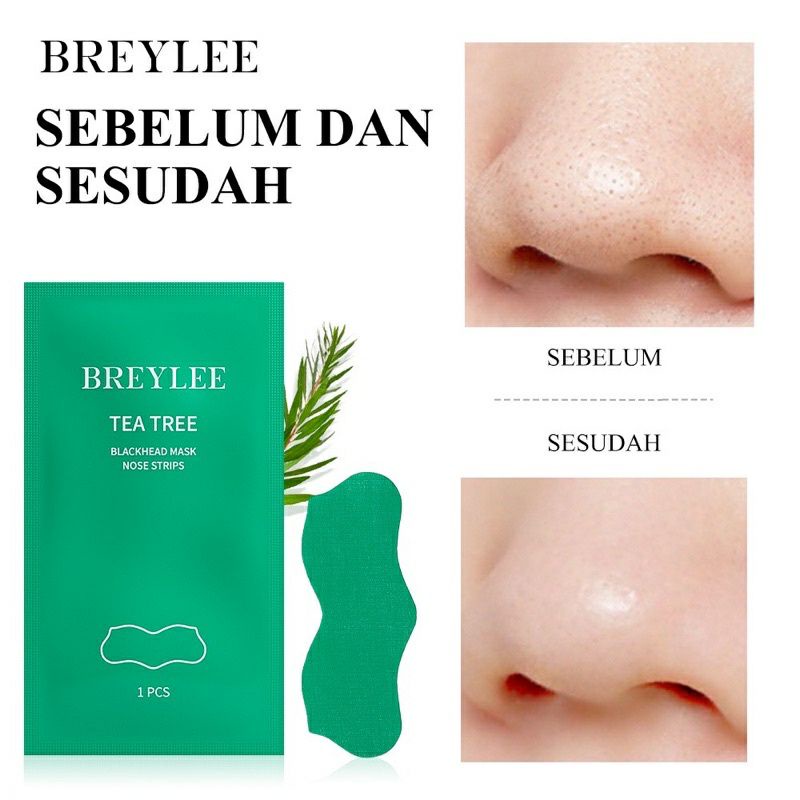 BREYLEE Tea Tree Blackhead Mask Nose Strips 10pcs.