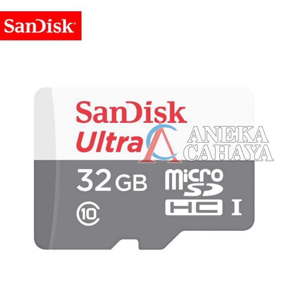 Memory Card | Micro SD 32GB SanDisk Ultra up to 100Mbps Class 10 - Garansi Resmi 7 Tahun