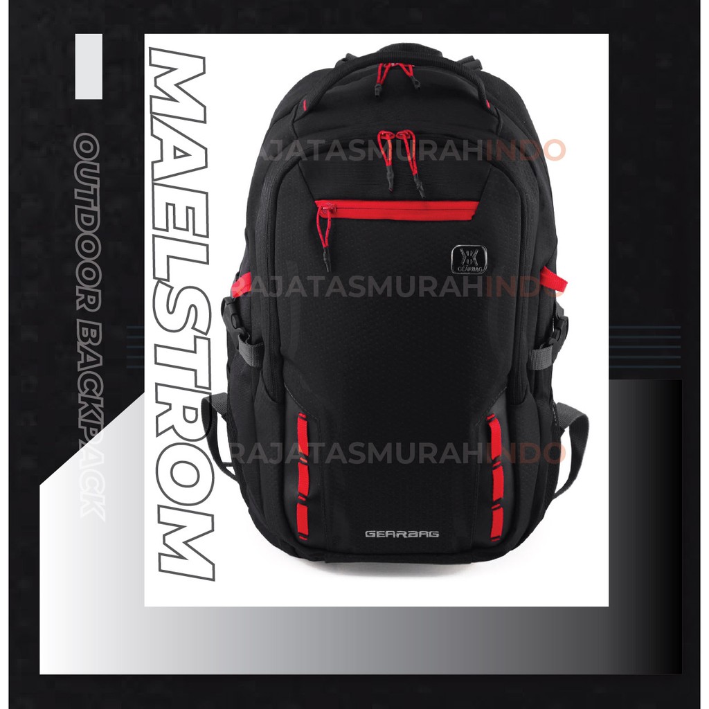 Tas Ransel Outdoor Pria Gear Bag 13114 - MAELSTROM Laptop Backpack + FREE Raincover