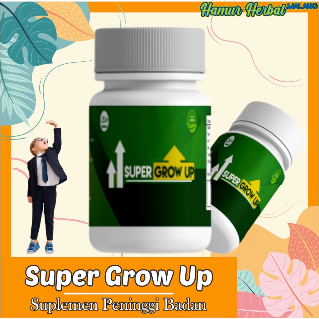 suplemen peninggi badan terlaris/ Super Grow Up/ Peninggi badan BPOM/ Vitamin peninggi badan