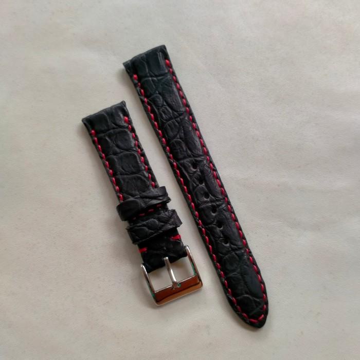 strap jam tangan kulit crocodile asli lug 20mm , Breitling rolex seiko