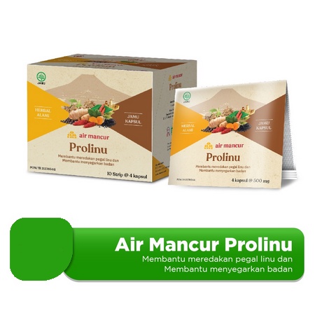 Air Mancur Prolinu per strip isi 4 kapsul