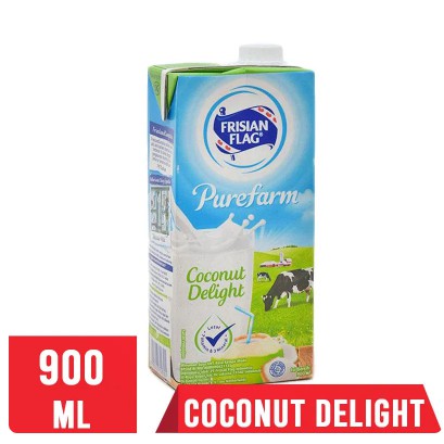 

Frisian Flag UHT Milk Purefarm Coconut Delight Susu UHT [900 mL]