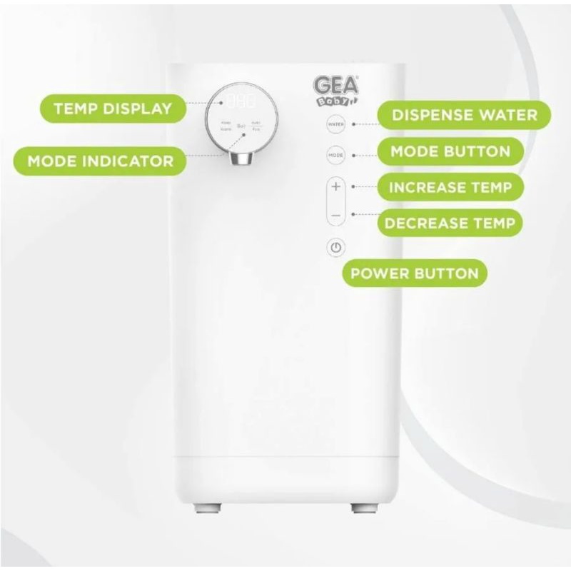 GEA Baby Smart Digital Water Boiler &amp; Dispenser