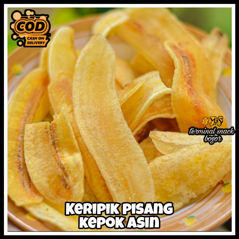 

Keripik pisang asin 250 Gram kepok gurih renyah terminal snack