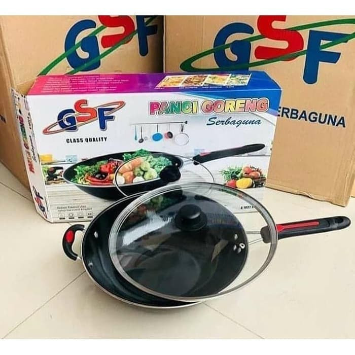 Panci Wajan Goreng Serbaguna Anti Lengket / Panci Teflon GSF G 1032 K