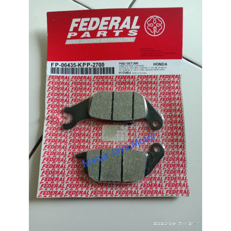 dispad/ kampas belakang for supra x 125 series/satria fu/jupiter mx double disk/vixion double disk