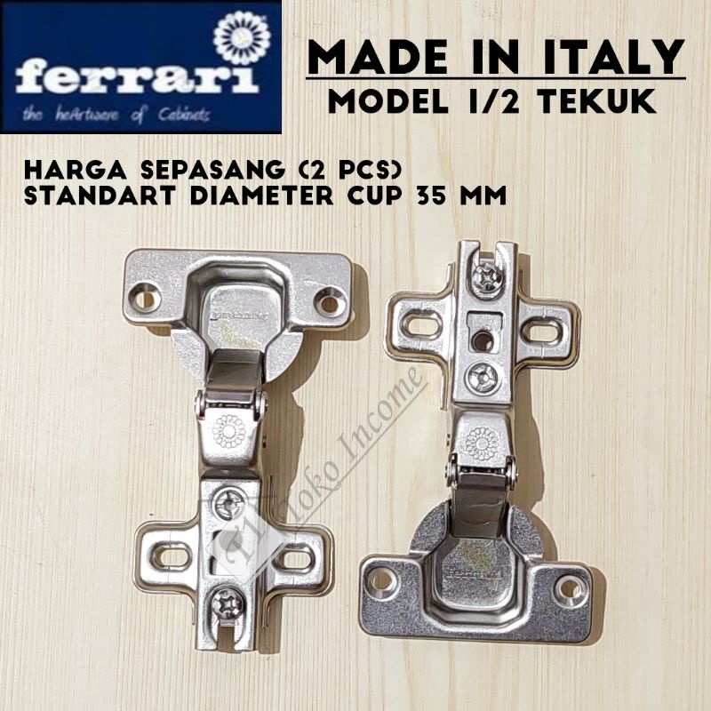 Engsel Sendok FERRARI Italy Lemari Pakaian Ferari Kitchen Set Lurus Setengah Full Bengkok