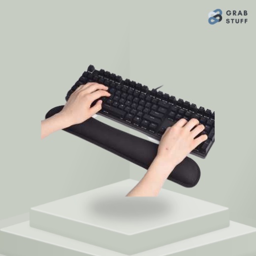 Ergonomic Keyboard Wrist Rest Pad Support Memory Foam / Keyboard  Pad Bantalan Keyboard Tangan Mengetik Keyboard Wrist Rest / Wirst Rest Pad Bantalan Keyboard Support Dudukan Tangan / Dudukan Tangan Keyboard Murah Meriah Halus Soft Wirst Pad Anti Slip