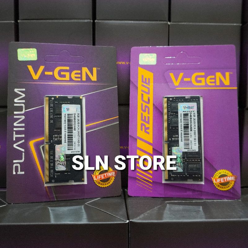 SODIMM DDR4 4GB 8GB 16GB PC-19200 2400MHz V-GeN PLATINUM RESCUE RAM LAPTOP VGEN