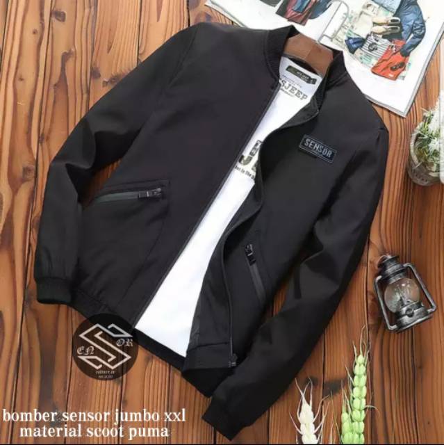 Jaket bomber pria jumbo trending premium