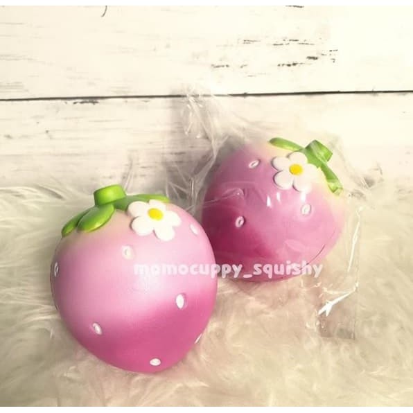 big strawberry pink Squishy Licensed by mother garden / creative yoko