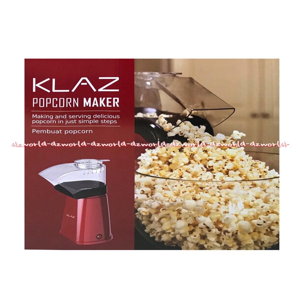 Klaz Popcorn Maker Alat Membuat Memasak Pop Corn Masak Jagung Ala Cafe 21 Praktirs Warna Merah Red Klas