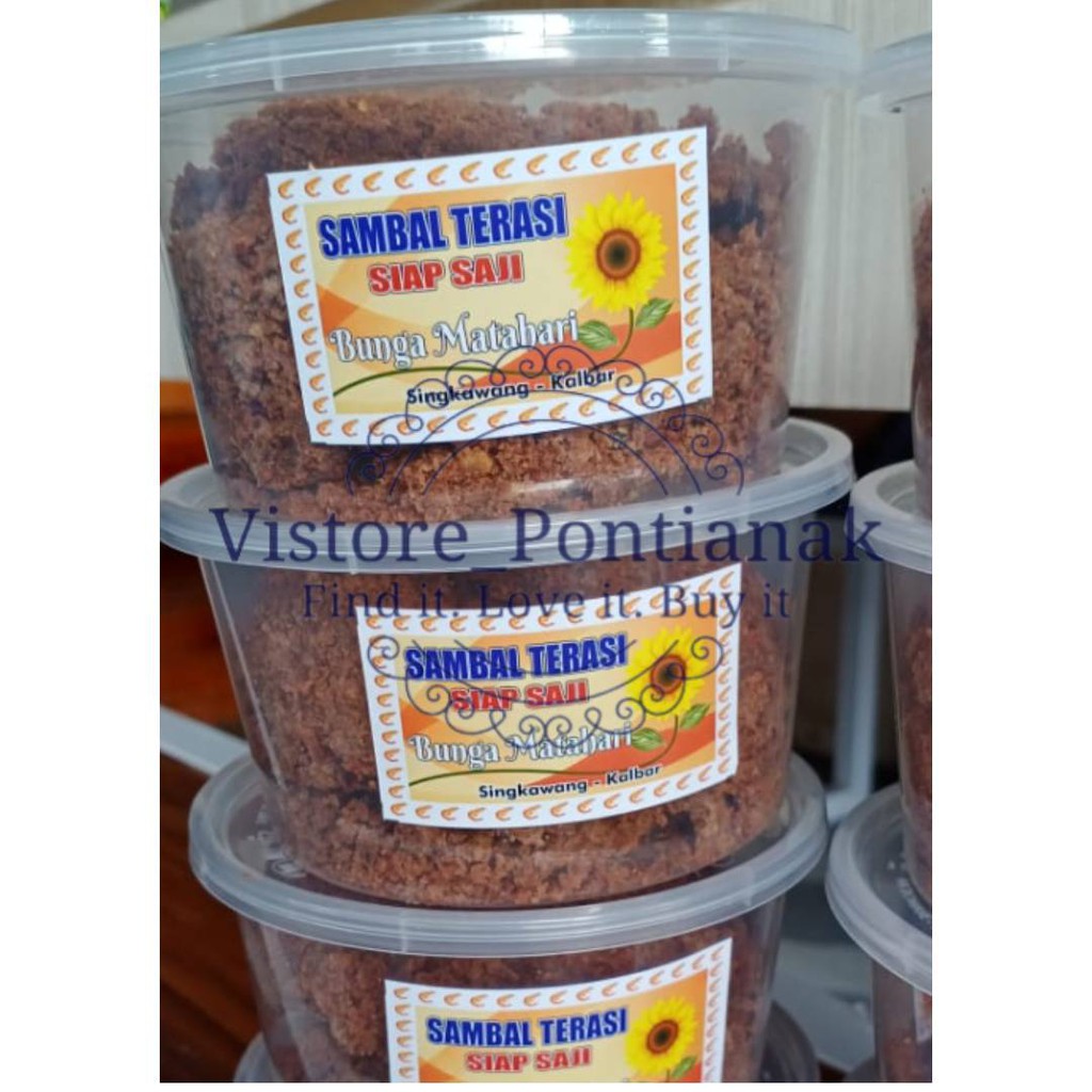 

Sambal Terasi Pontianak 250gr (siap saji)