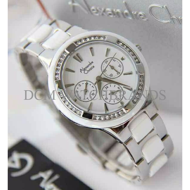 ALEXANDRE CHRISTIE AC2299 WHITE SILVER ORIGINAL QBTZ