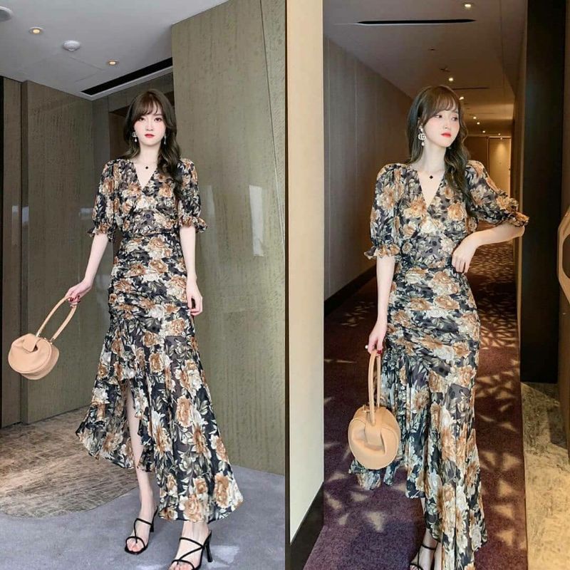 [ YF ] Isabella Premium Floral Set Blouse & Skirt