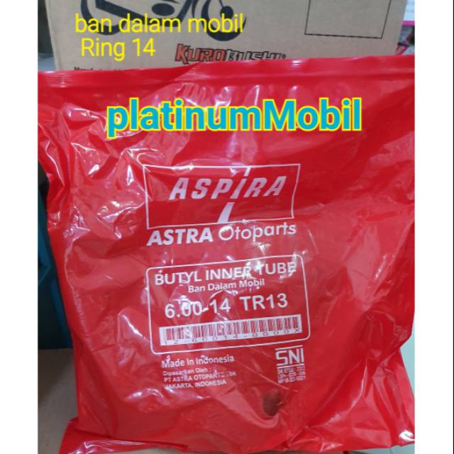 Ban dalam mobil Ring 14 Aspira / ban dalam 600-14 SNI