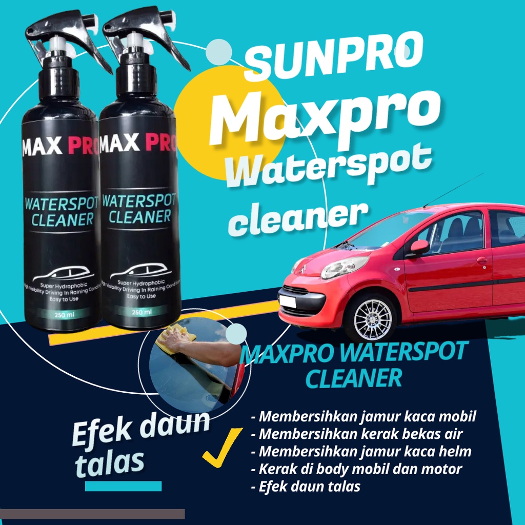 Pembersih Jamur Kaca Dan Body Mobil cairan obat penghilang kerak anti jamur body kaca motor MaxPro