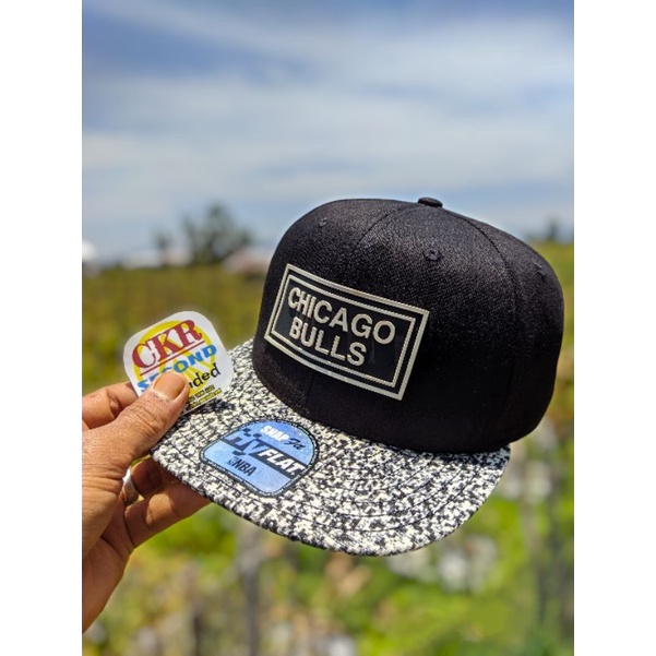 topi pria original branded snapback NBA HYFLAT CHICAGO BULLS