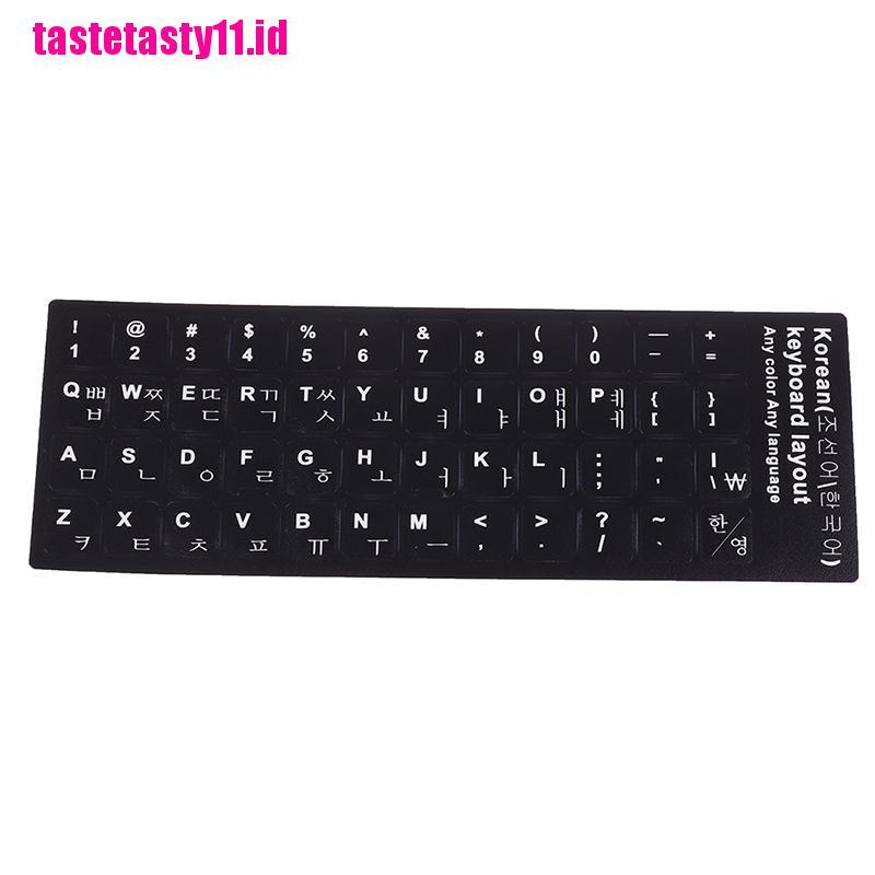 1 Pc Stiker Pelindung Keyboard Motif Print Gaya Korea