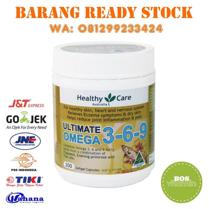 Healthy Care Ultimate Omega 3 6 9   200 kapsul Berkualitas