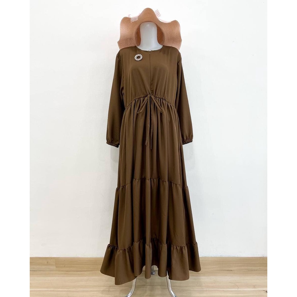 Saandra.id - Wardah Gamis Syari Terbaru 2022 konveksi.Tanah.Abang Seliting depan Busui Rempel Susun-5