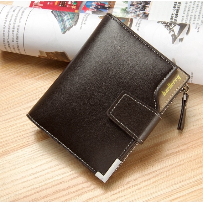 Dompet Kulit Unisex Model Pendek Import Baellerry Original Banyak Slot