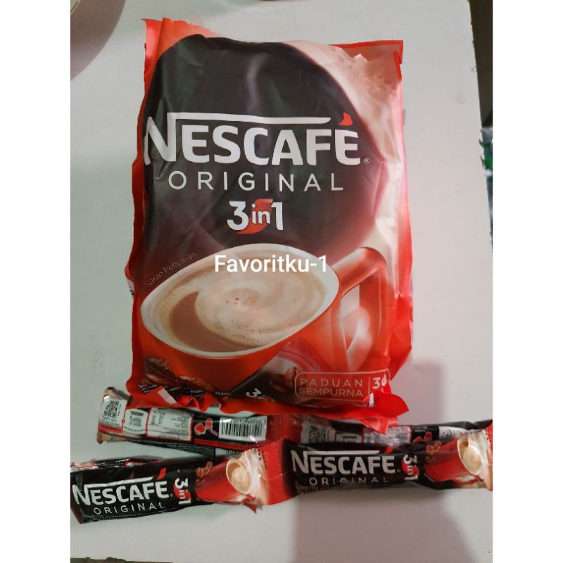 

Kopi NESCAFE 3in1 (Kopi-Gula-Creamer) by Nestle17.5 gr. 1Renteng Isi 10 Sachet